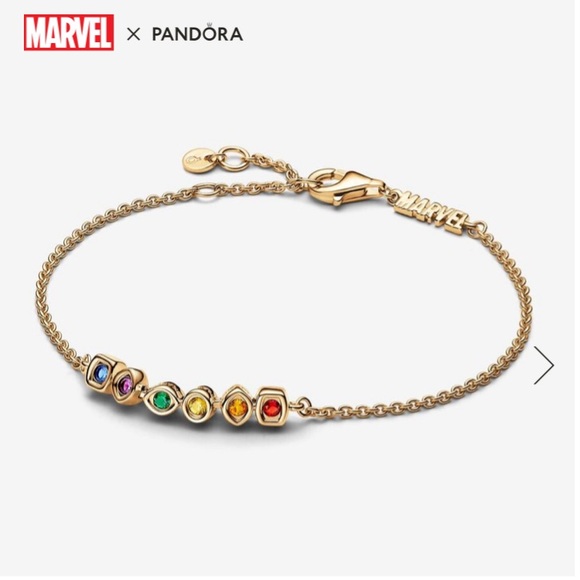 Pandora x Marvel The Avengers Infinity Stones Chain Bracelet - Picture 1 of 7